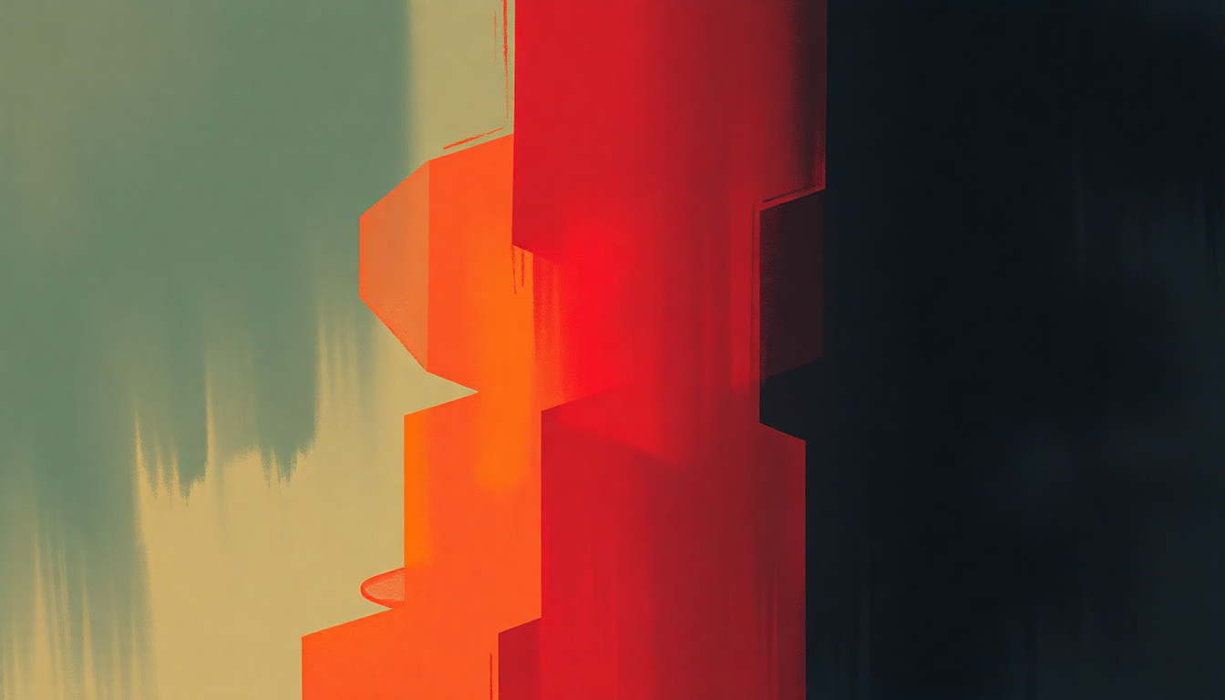 Fan-driven abstract illustration evoking the emotional arc of Kings and Queens by Aerosmith