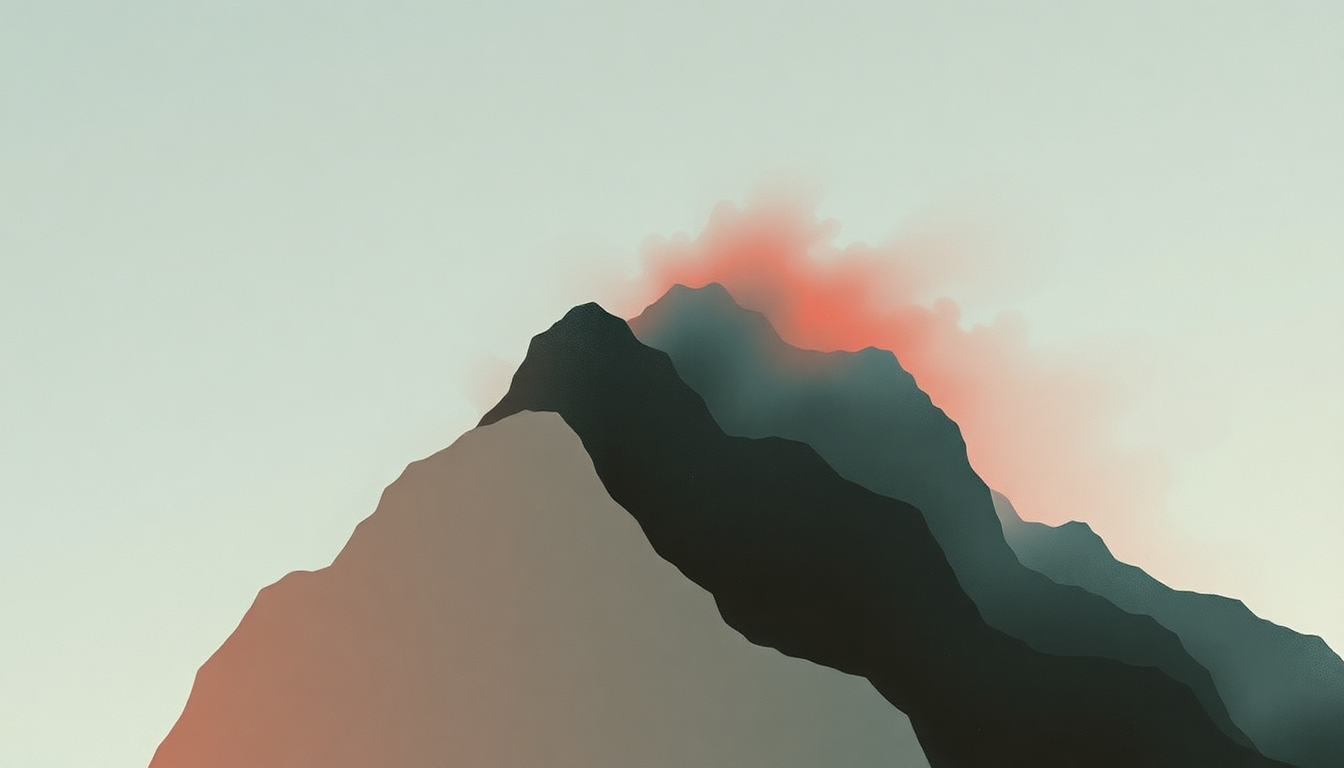 Fan-driven abstract illustration evoking the emotional arc of Kiss Land by The Weeknd