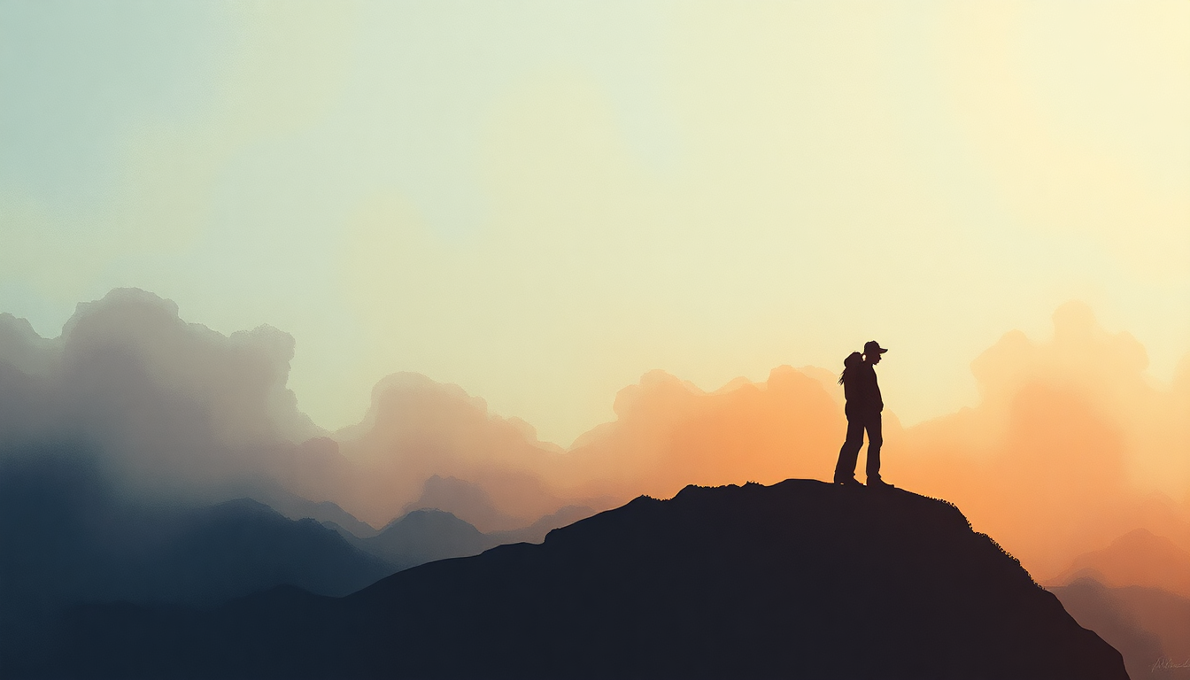 Fan-driven abstract illustration evoking the emotional arc of Knockin' Boots by Luke Bryan