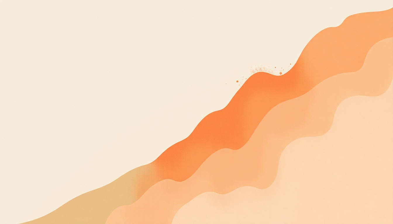 Fan-driven abstract illustration evoking the emotional arc of Kongola by Konono No 1