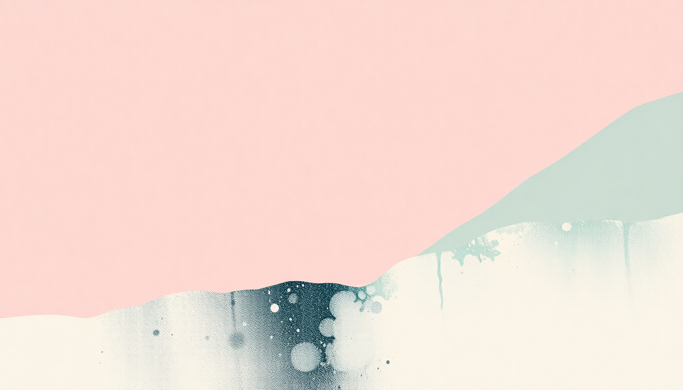 Fan-driven abstract illustration evoking the emotional arc of Kool FM by Four Tet