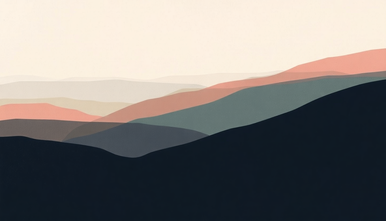 Fan-driven abstract illustration evoking the emotional arc of Kuiper by Floating Points