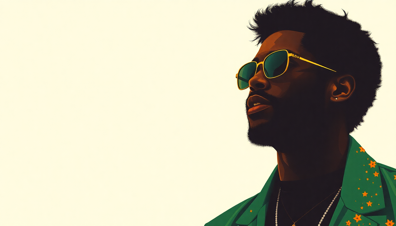 Fan-driven abstract illustration evoking the emotional arc of Kung Fu by Curtis Mayfield