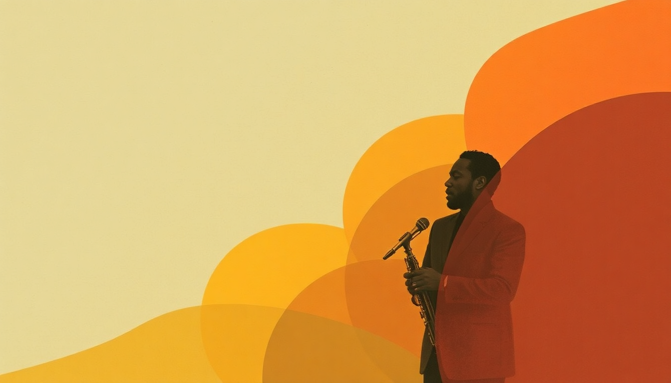 Fan-driven abstract illustration evoking the emotional arc of Lady Day and John Coltrane by Gil Scott-Heron