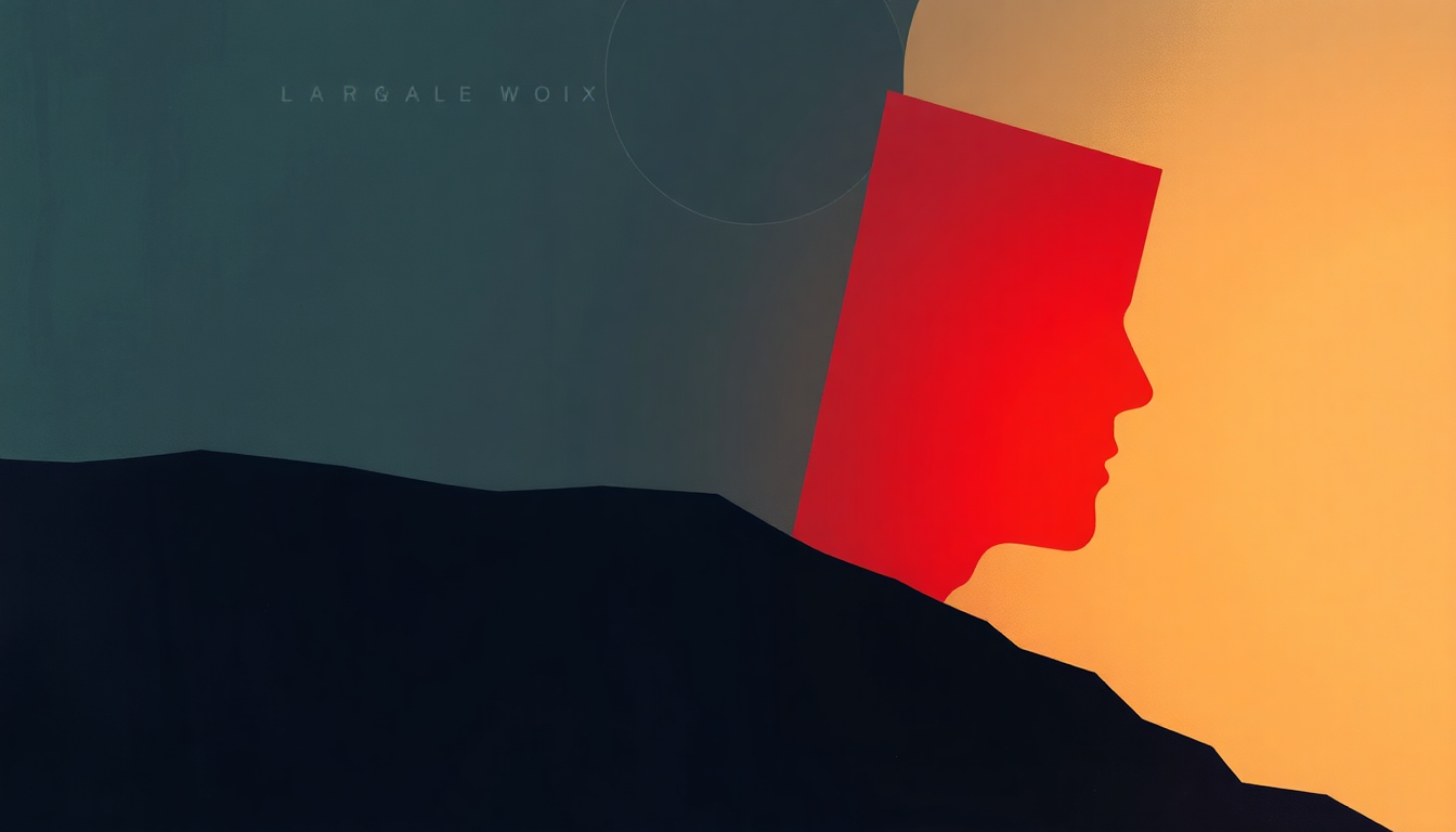 Fan-driven abstract illustration evoking the emotional arc of Lament by Ultravox