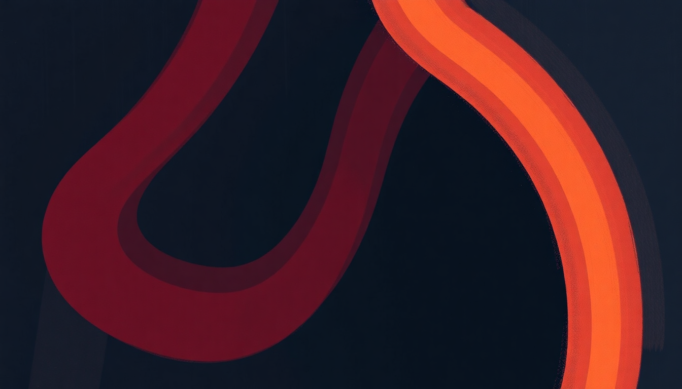 Fan-driven abstract illustration evoking the emotional arc of Last Chance for a Slow Dance by Fugazi