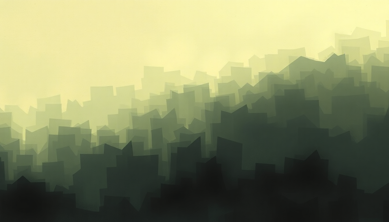 Fan-driven abstract illustration evoking the emotional arc of Last Frame by Van der Graaf Generator