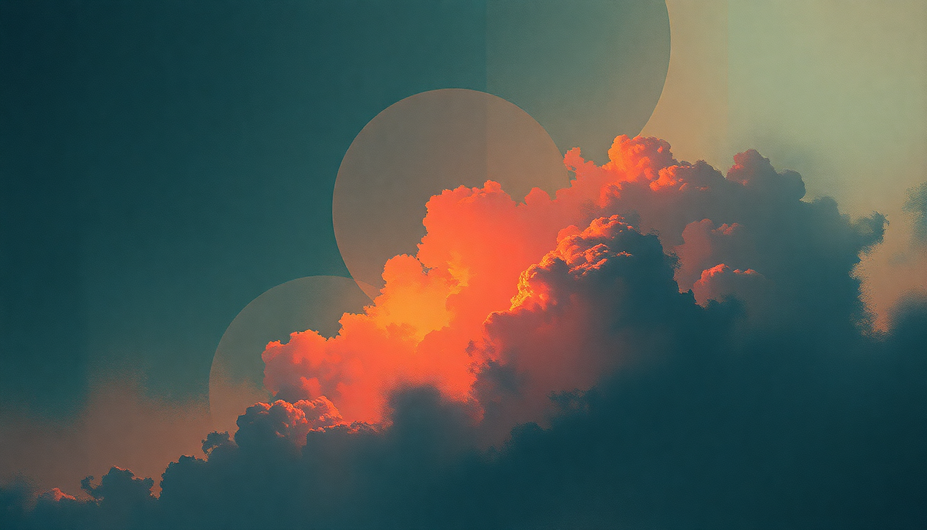 Fan-driven abstract illustration evoking the emotional arc of Last Night on Earth by U2