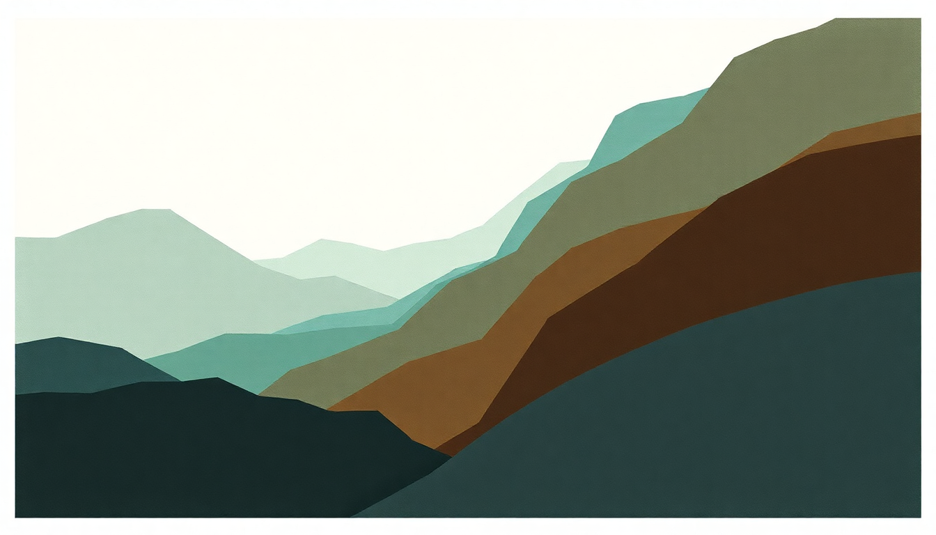 Fan-driven abstract illustration evoking the emotional arc of LesAlpx by Floating Points