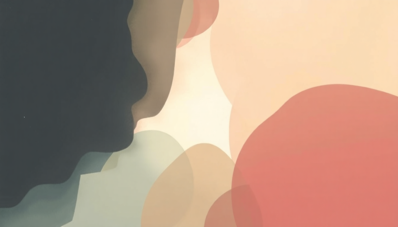 Fan-driven abstract illustration evoking the emotional arc of Let It Down by George Harrison