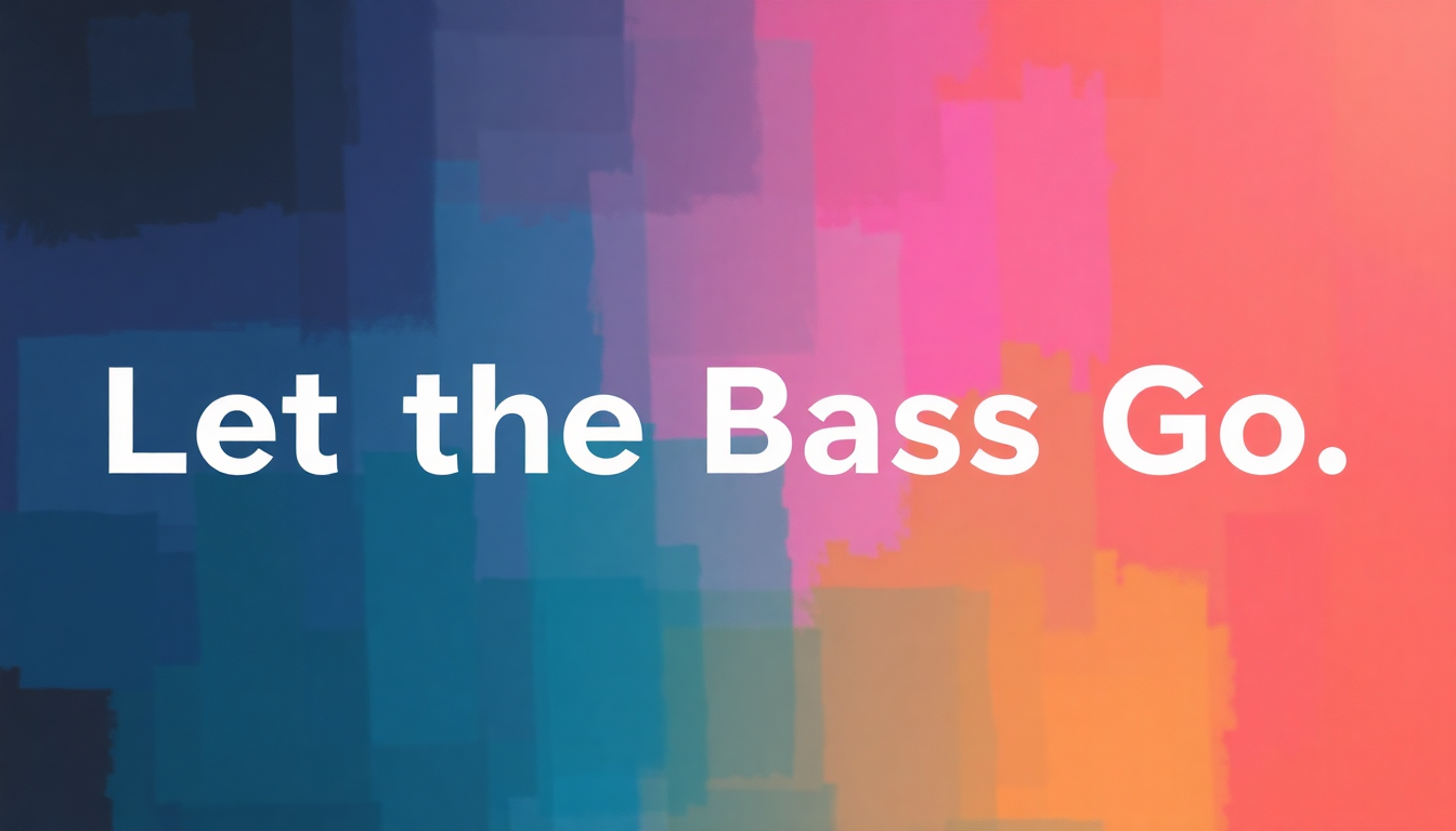 Fan-driven abstract illustration evoking the emotional arc of Let the Bass Go by Snoop Dogg