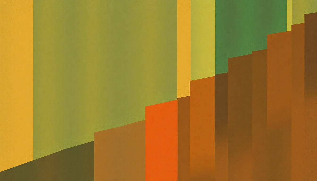 Fan-driven abstract illustration evoking the emotional arc of Levitation by 13th Floor Elevators