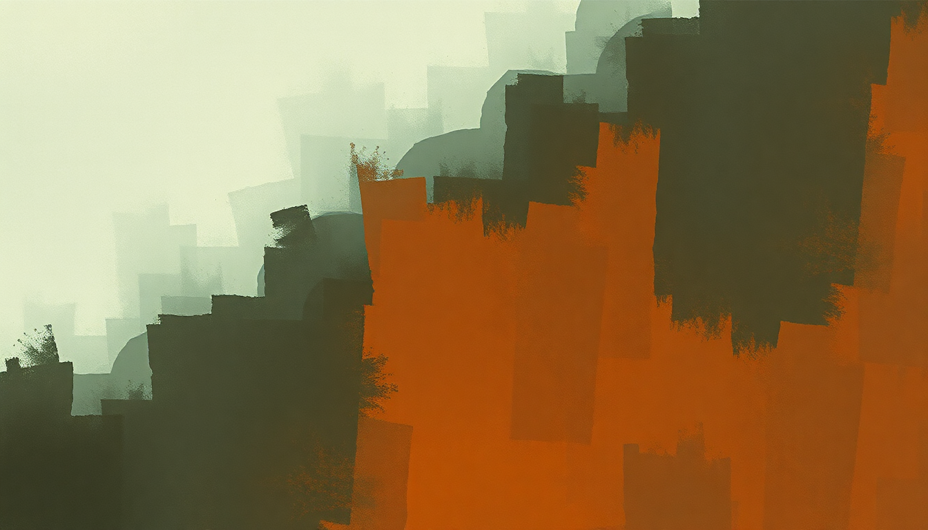 Fan-driven abstract illustration evoking the emotional arc of Lie To Me by Tom Waits