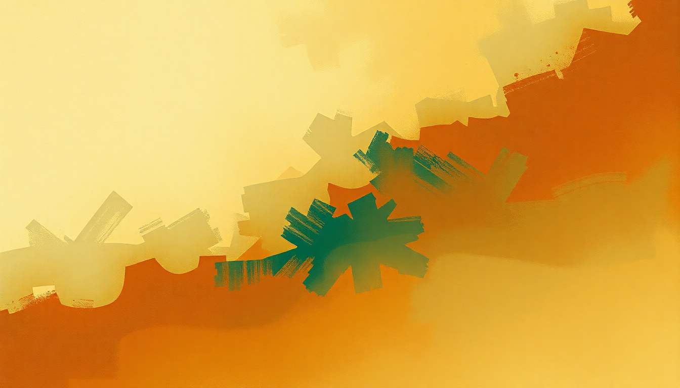 Fan-driven abstract illustration evoking the emotional arc of Life Flight by Freddie Hubbard