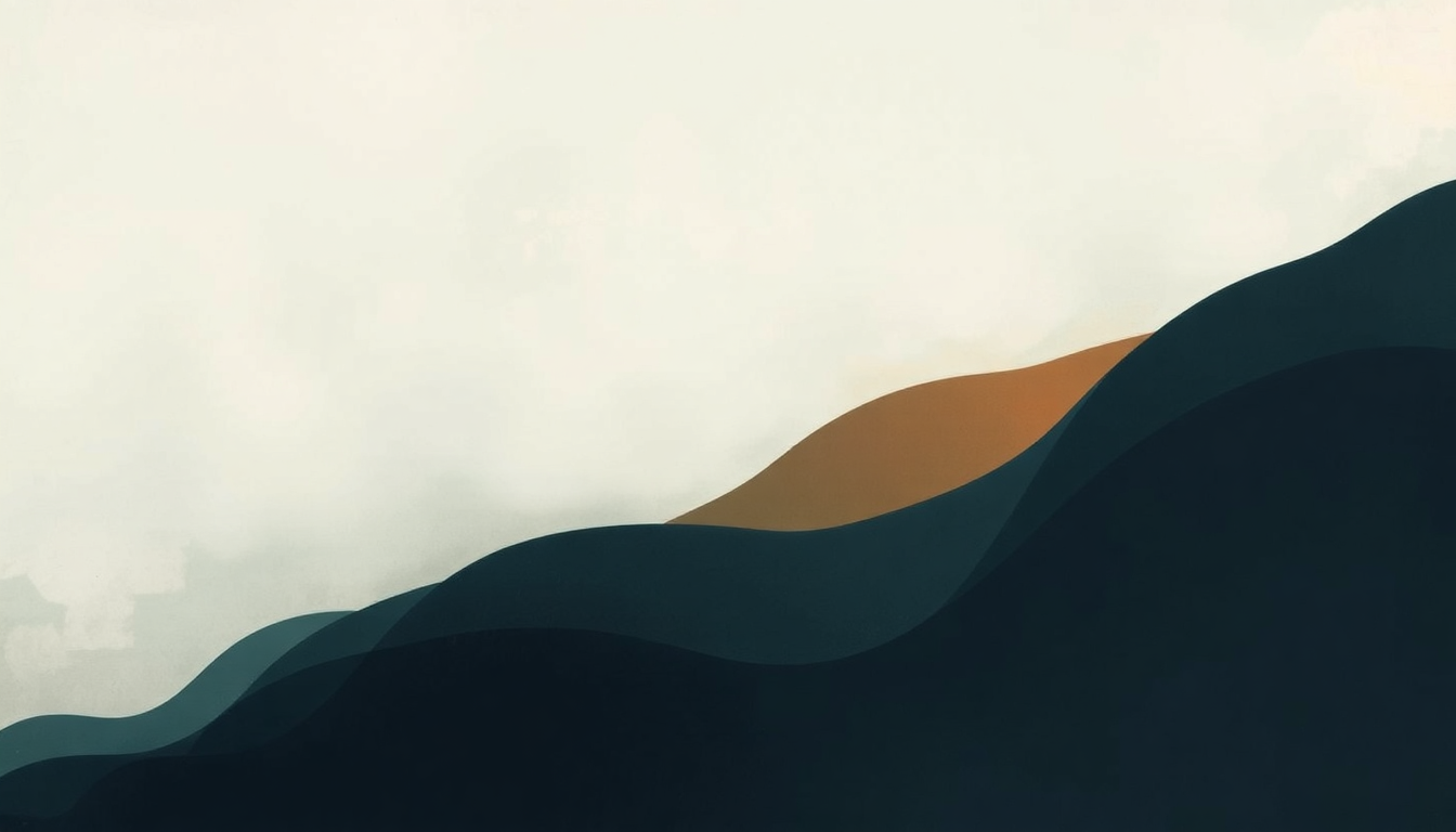 Fan-driven abstract illustration evoking the emotional arc of Life Round Here by James Blake