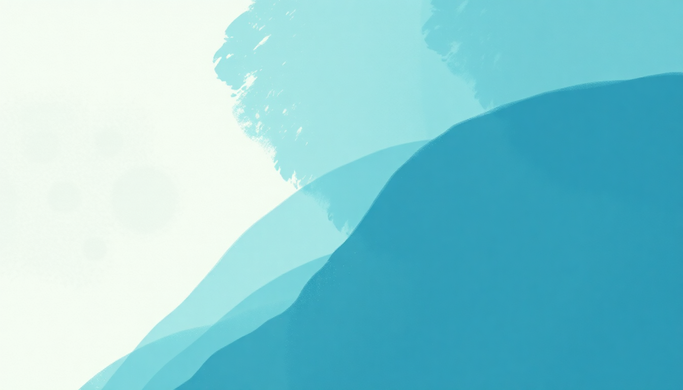 Fan-driven abstract illustration evoking the emotional arc of Light Blue by Snail Mail