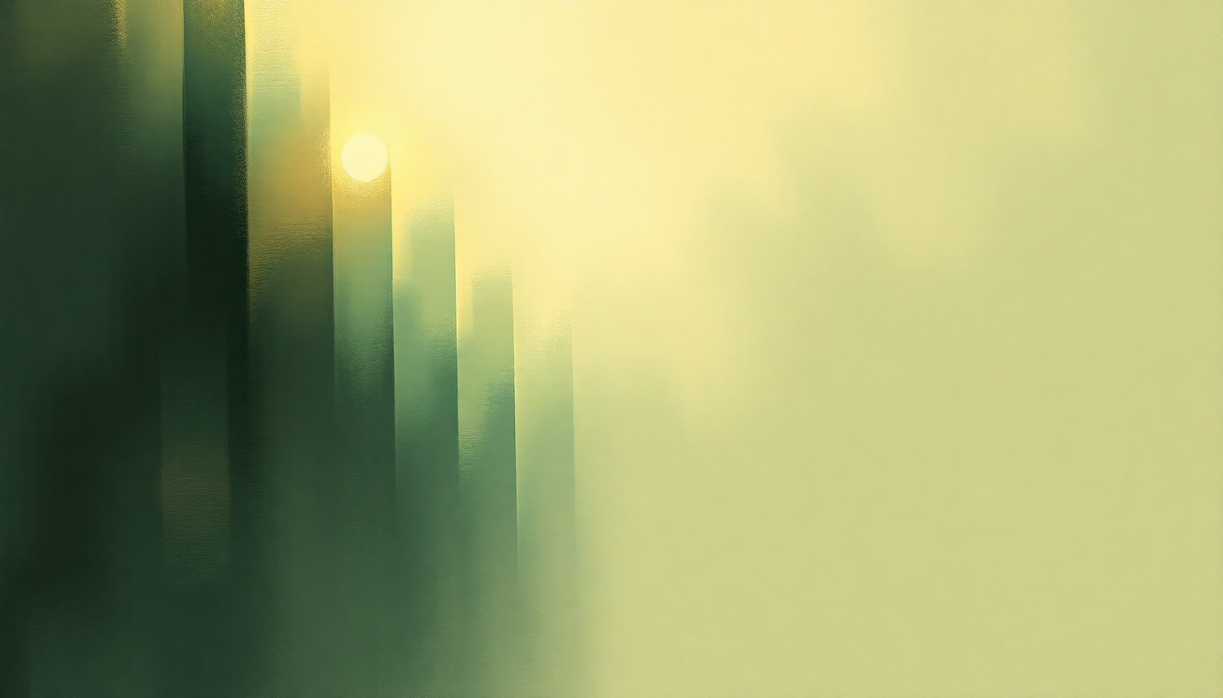 Fan-driven abstract illustration evoking the emotional arc of Like Someone in Love by Bill Evans