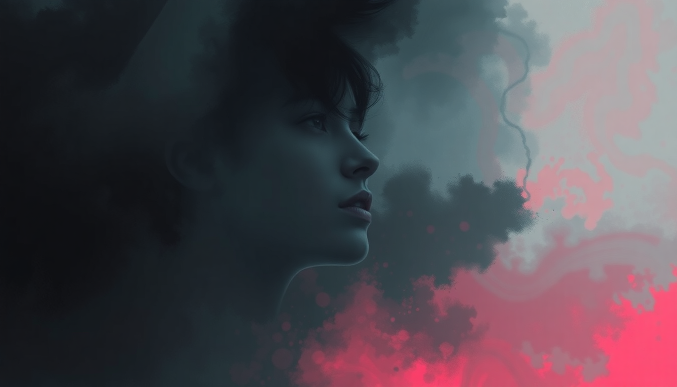 Fan-driven abstract illustration evoking the emotional arc of Lint by Operation Ivy