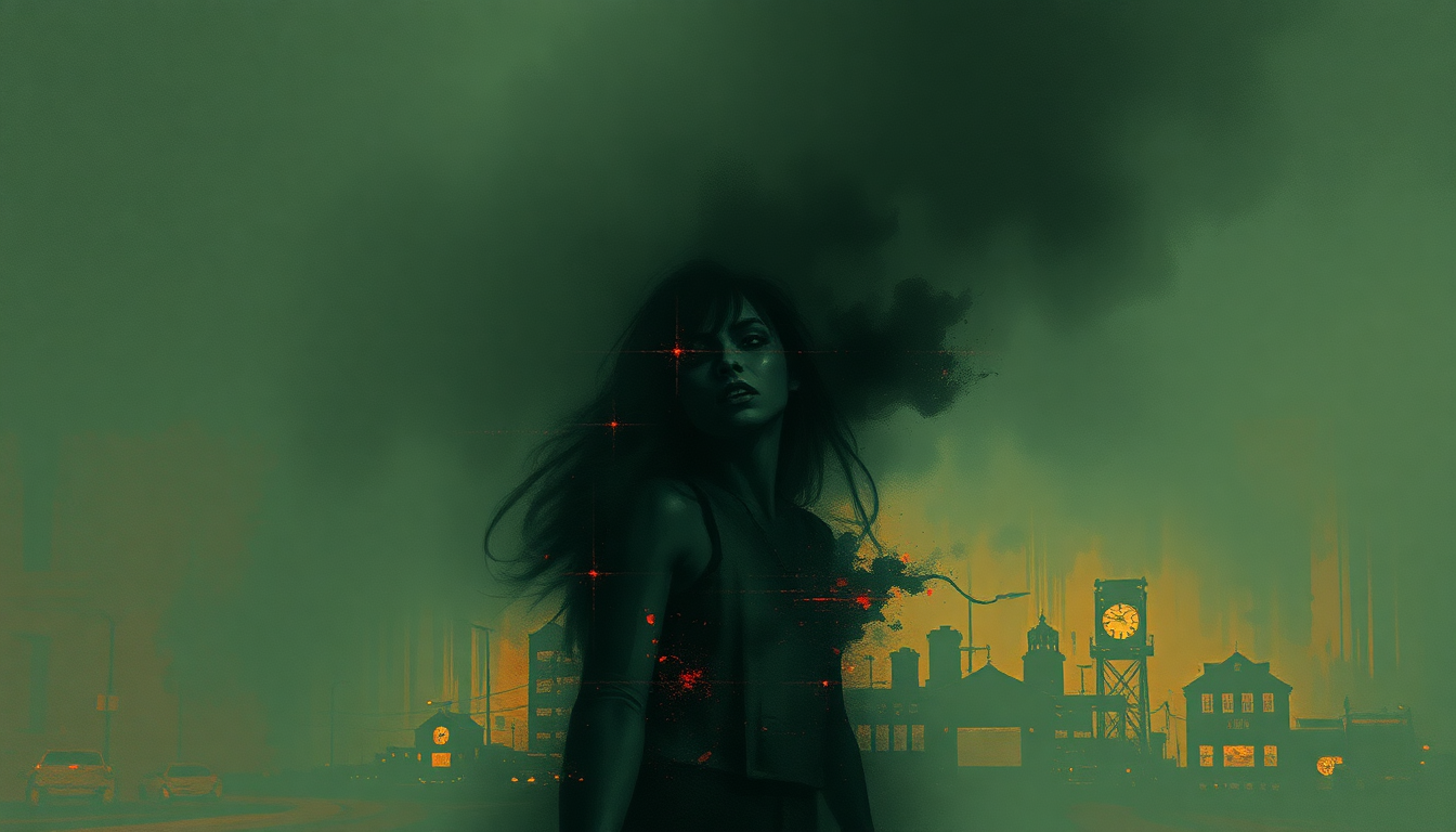 Fan-driven abstract illustration evoking the emotional arc of Living Dead Girl by Rob Zombie