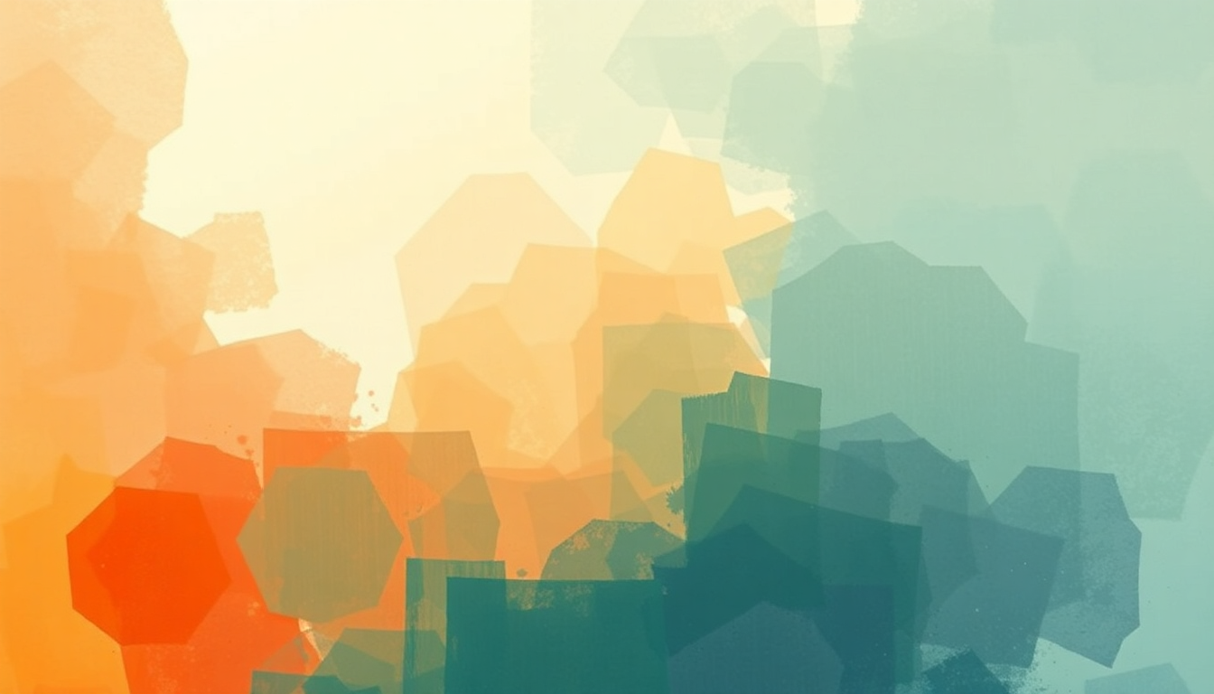 Fan-driven abstract illustration evoking the emotional arc of Living by Dierks Bentley