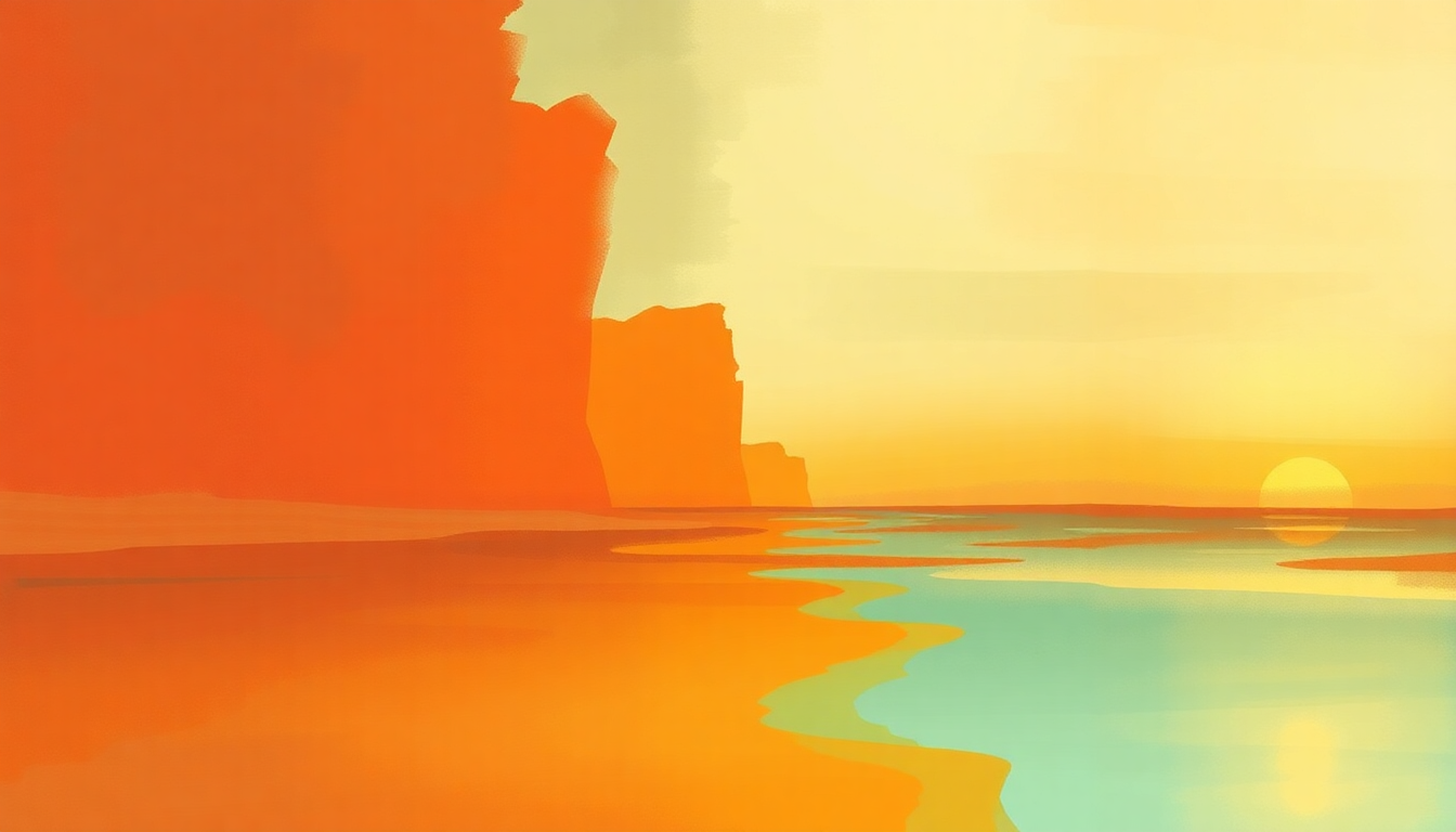 Fan-driven abstract illustration evoking the emotional arc of Living in Fast Forward by Kenny Chesney