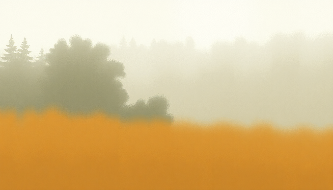 Fan-driven abstract illustration evoking the emotional arc of Living in the Country by Pete Seeger