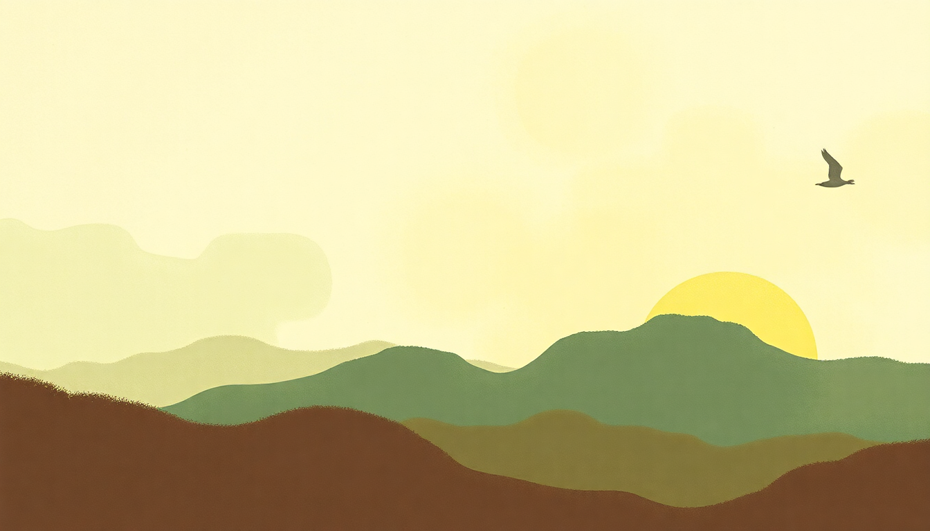 Fan-driven abstract illustration evoking the emotional arc of Living in the Past by Jethro Tull