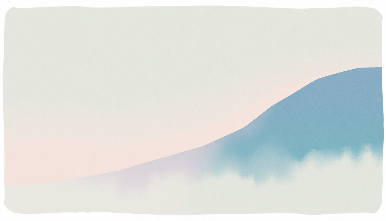 Fan-driven abstract illustration evoking the emotional arc of Living Proof by Floetry