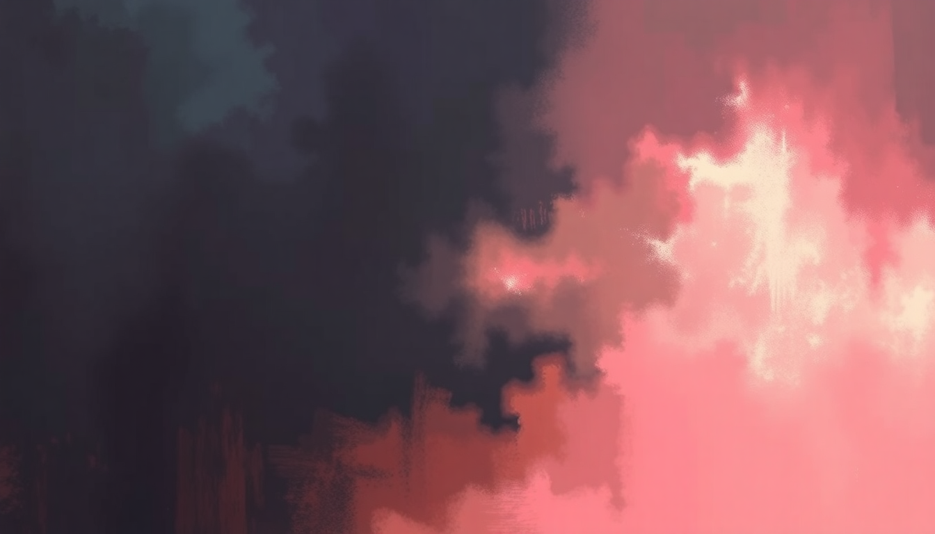 Fan-driven abstract illustration evoking the emotional arc of Lo/Hi by The Black Keys