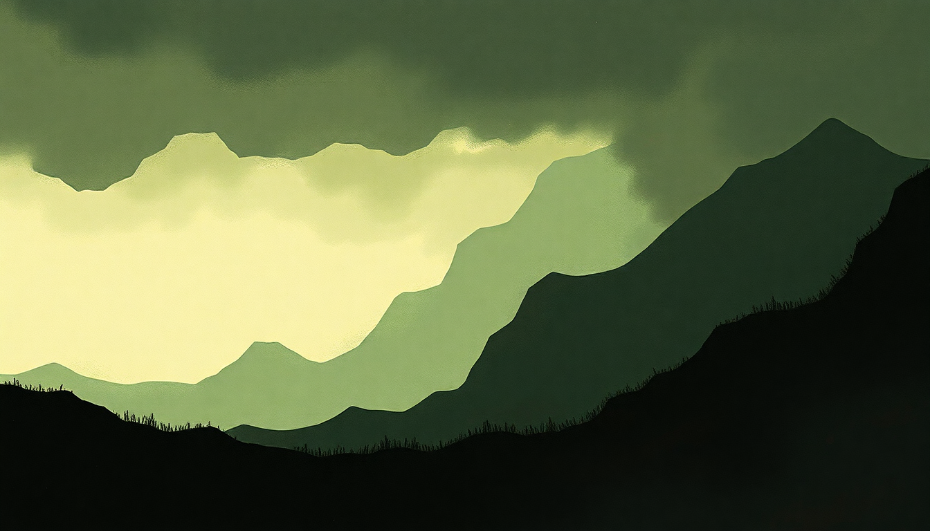 Fan-driven abstract illustration evoking the emotional arc of Long Snake Moan by PJ Harvey