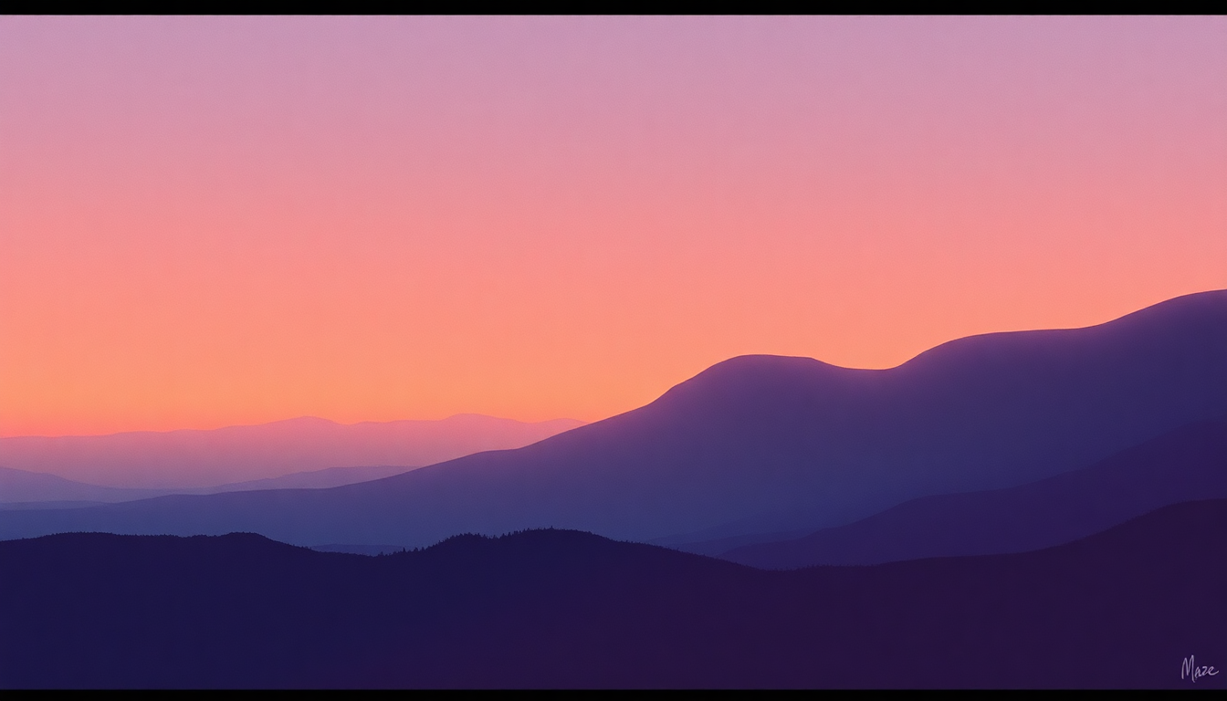 Fan-driven abstract illustration evoking the emotional arc of Look at California by Maze