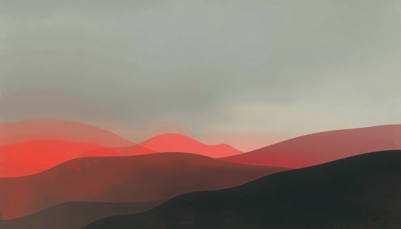 Fan-driven abstract illustration evoking the emotional arc of Lorca by Nicolas Jaar