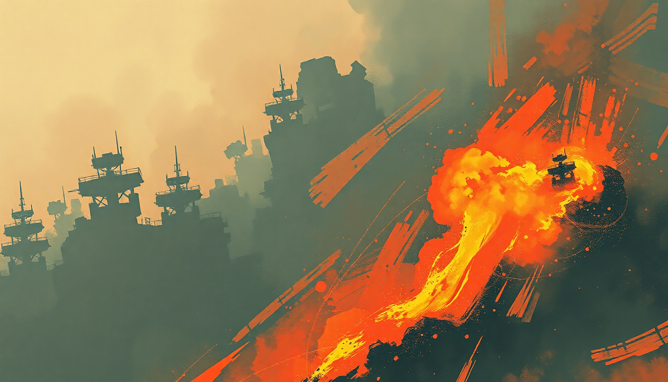 Fan-driven abstract illustration evoking the emotional arc of Lord of This World by Black Sabbath