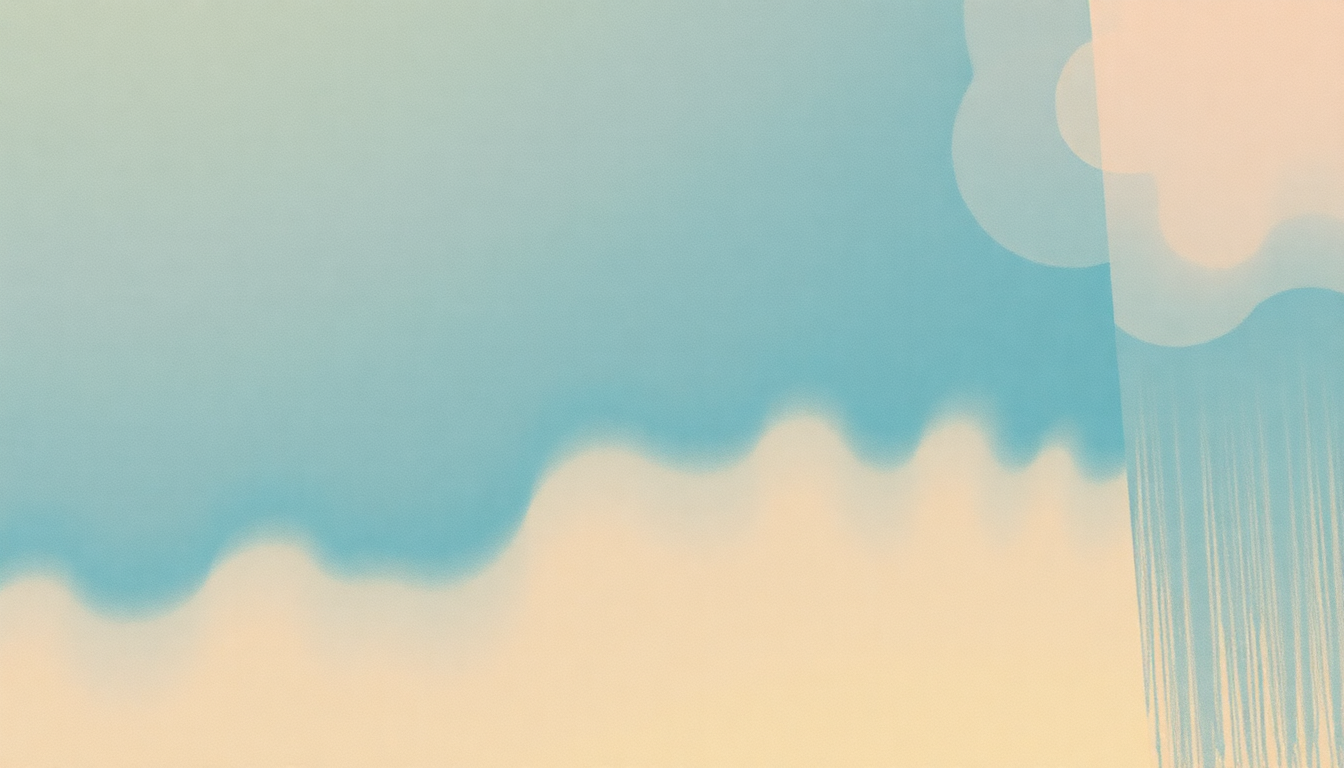 Fan-driven abstract illustration evoking the emotional arc of Lost My Head There by Kurt Vile