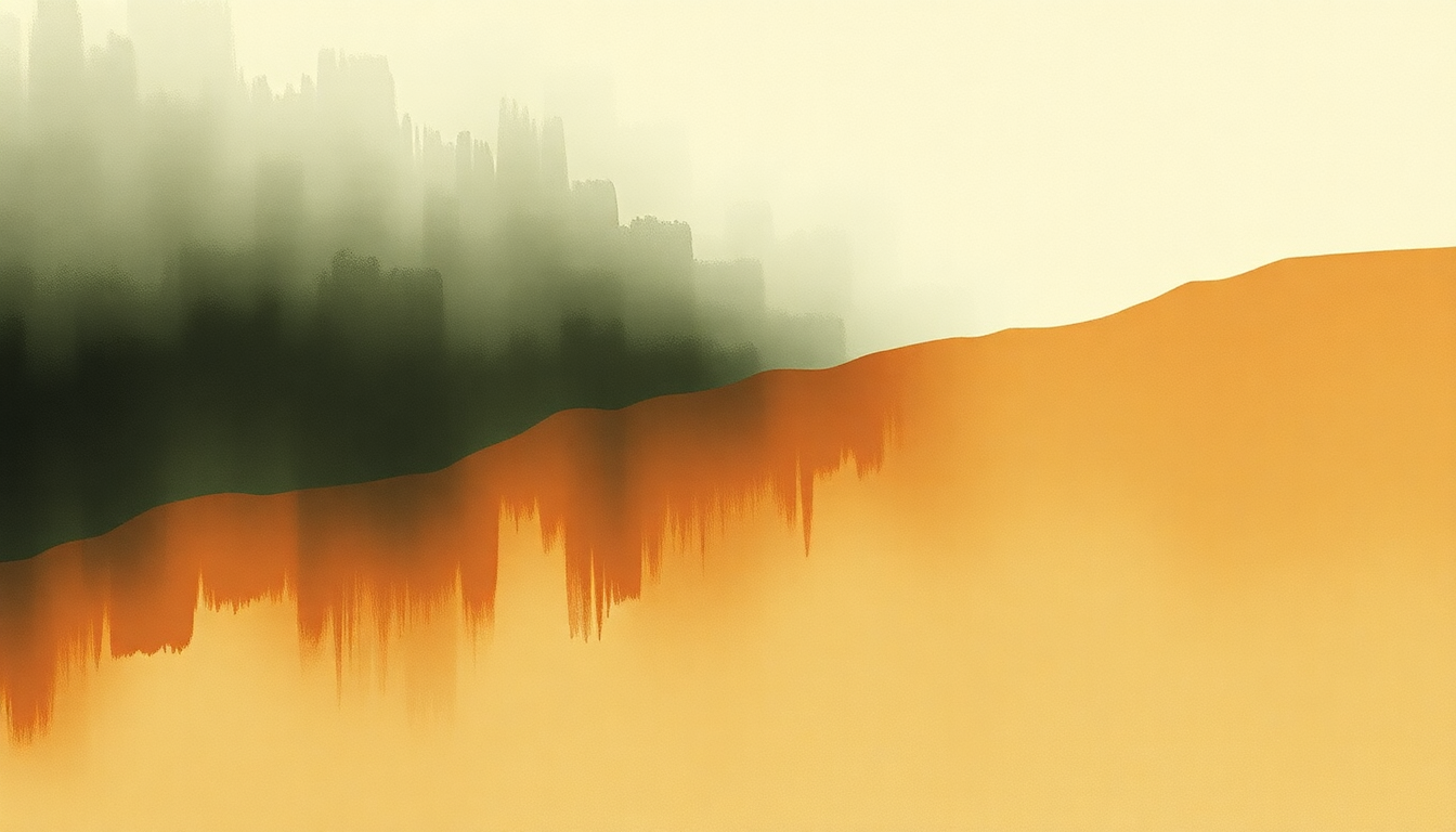 Fan-driven abstract illustration evoking the emotional arc of Love Is Separation by Kevin Morby