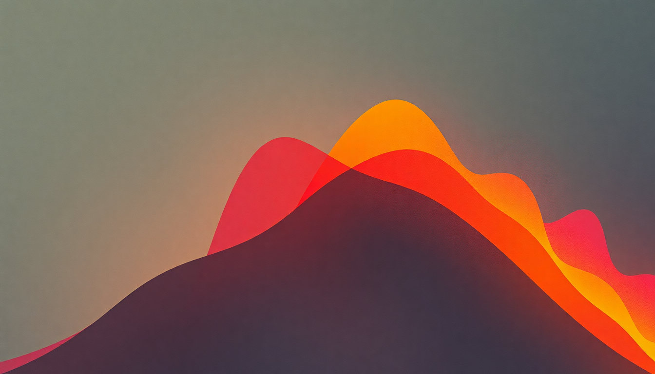 Fan-driven abstract illustration evoking the emotional arc of Love Struck Baby by Stevie Ray Vaughan