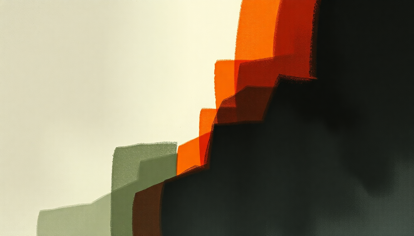 Fan-driven abstract illustration evoking the emotional arc of Low Burn by Underworld