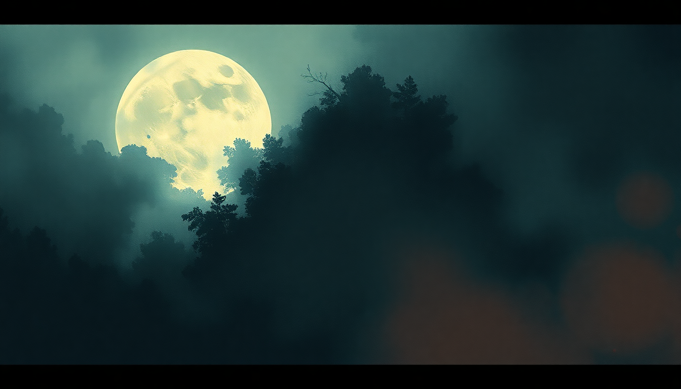 Fan-driven abstract illustration evoking the emotional arc of Luna by Deafheaven