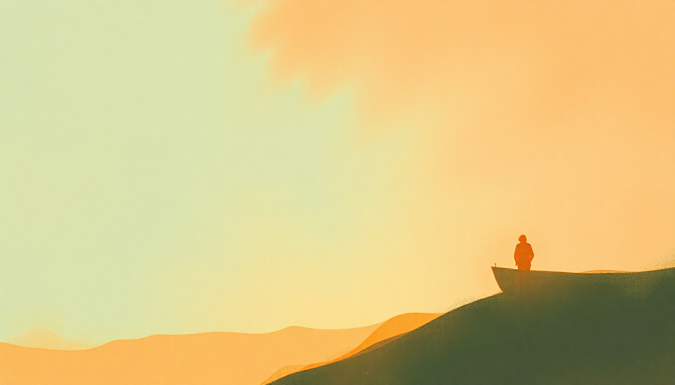 Fan-driven abstract illustration evoking the emotional arc of Luxury Liner by Emmylou Harris