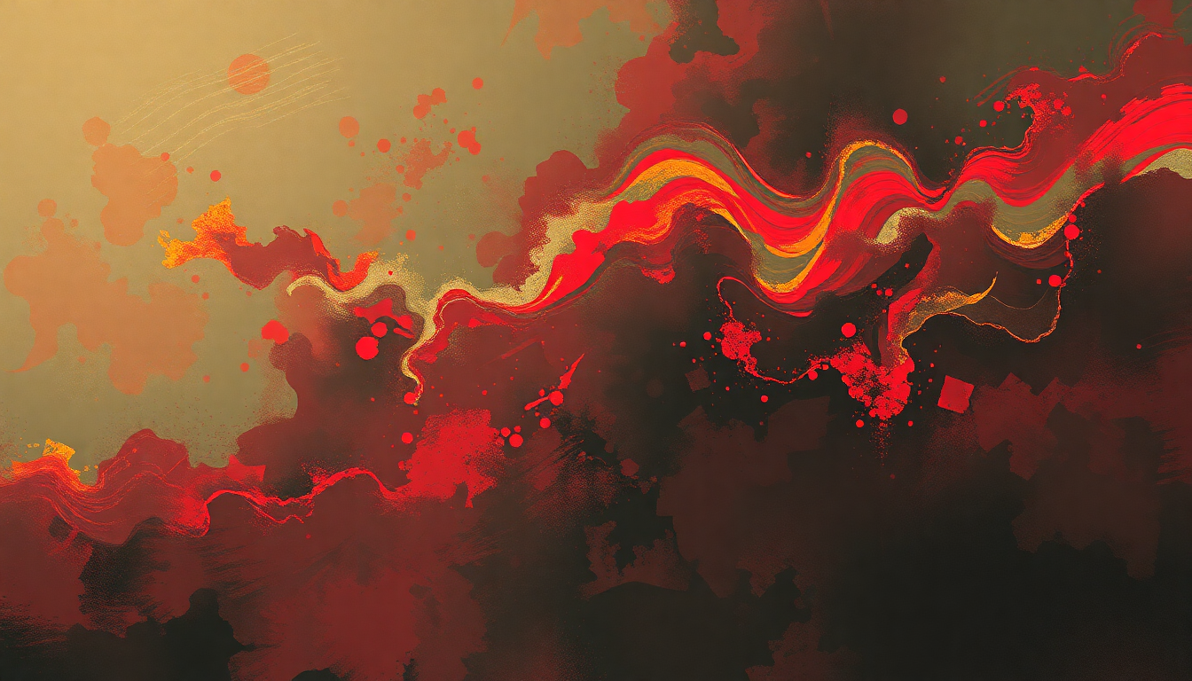 Fan-driven abstract illustration evoking the emotional arc of Maggot Brain by Funkadelic