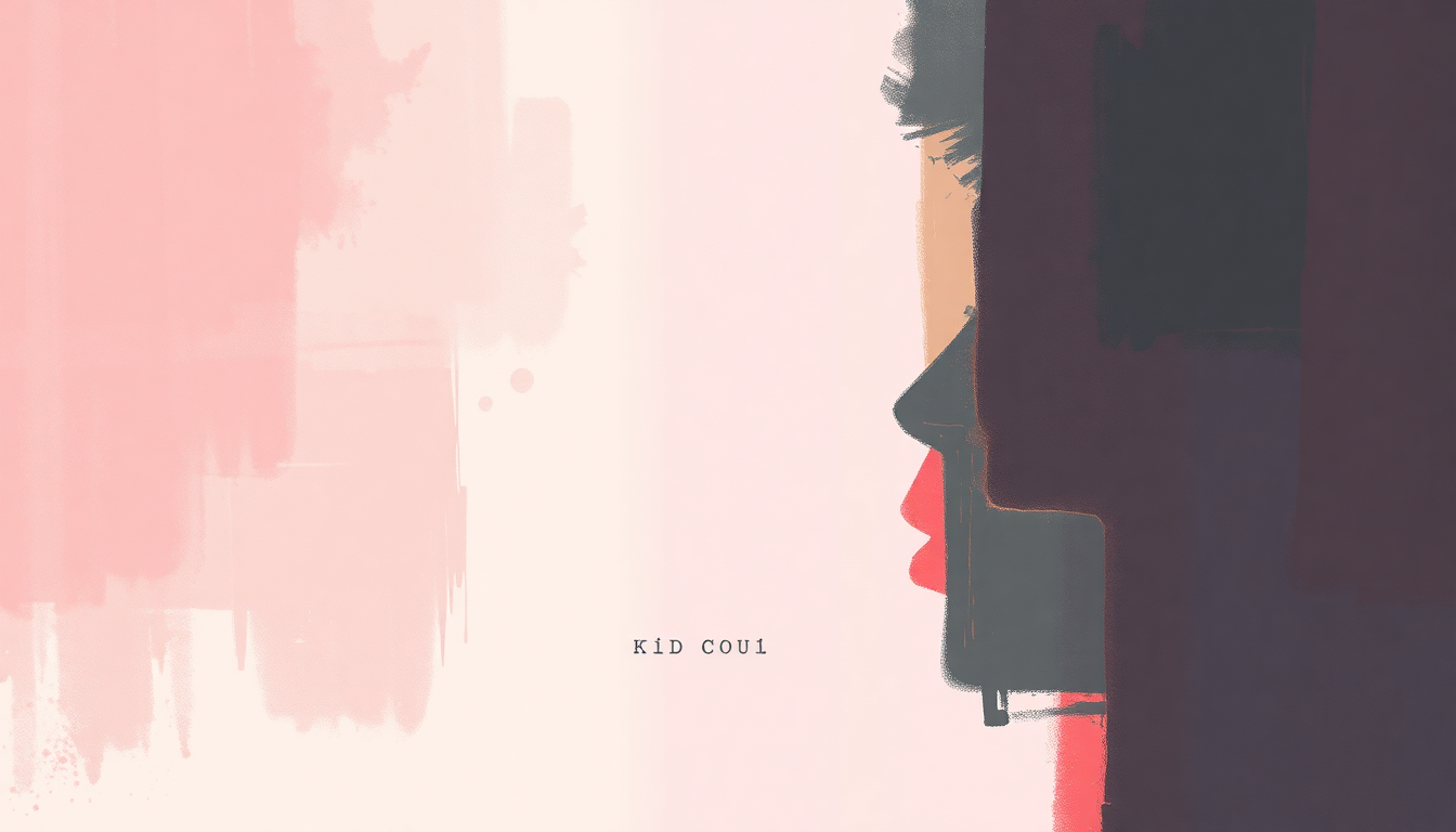 Fan-driven abstract illustration evoking the emotional arc of Make Her Say by Kid Cudi