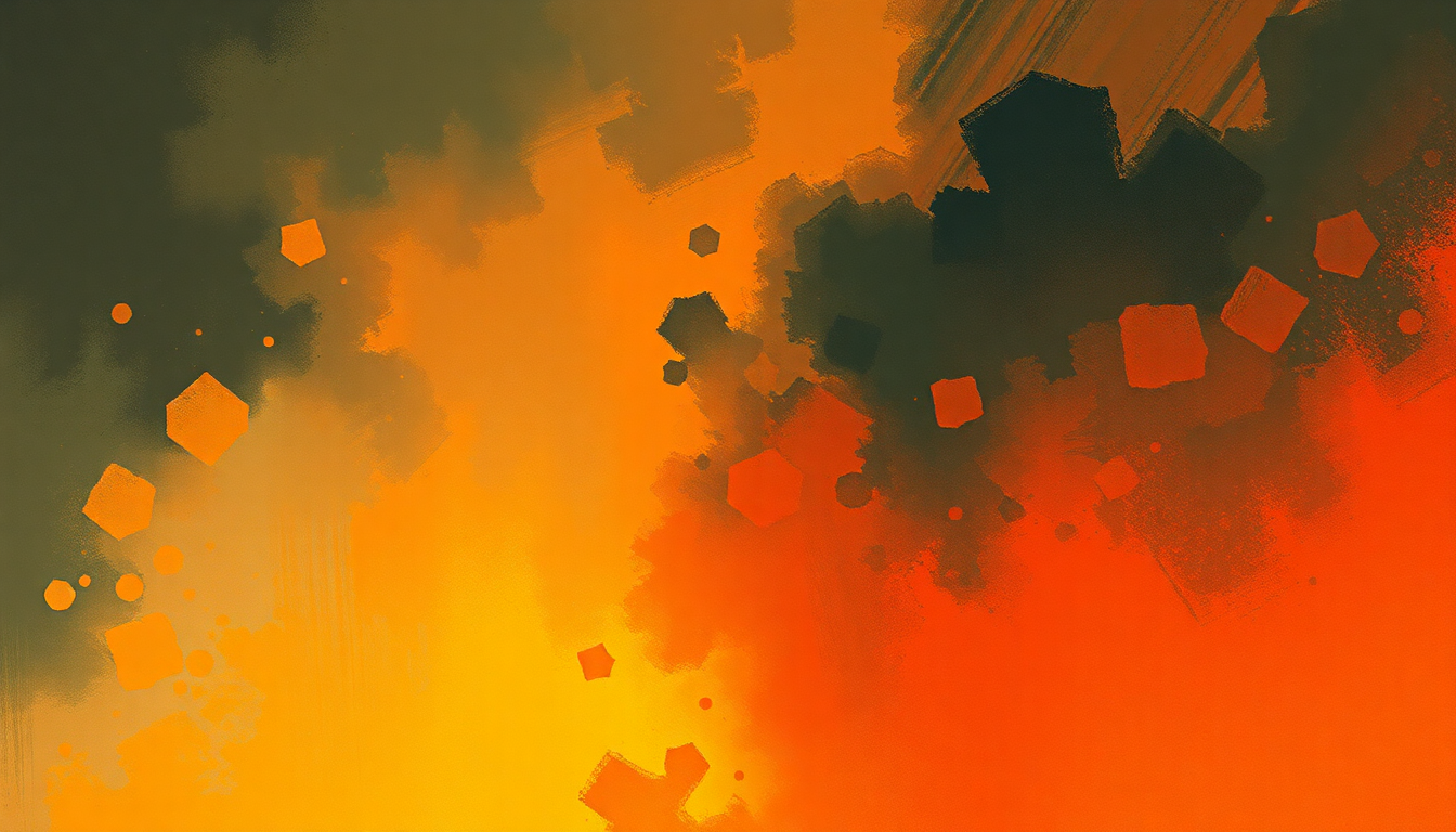 Fan-driven abstract illustration evoking the emotional arc of Make It Funky by James Brown