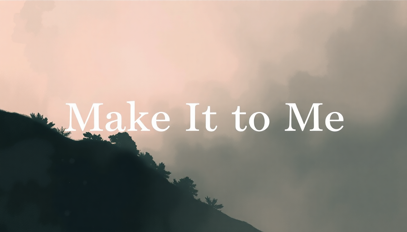 Fan-driven abstract illustration evoking the emotional arc of Make It to Me by Sam Smith