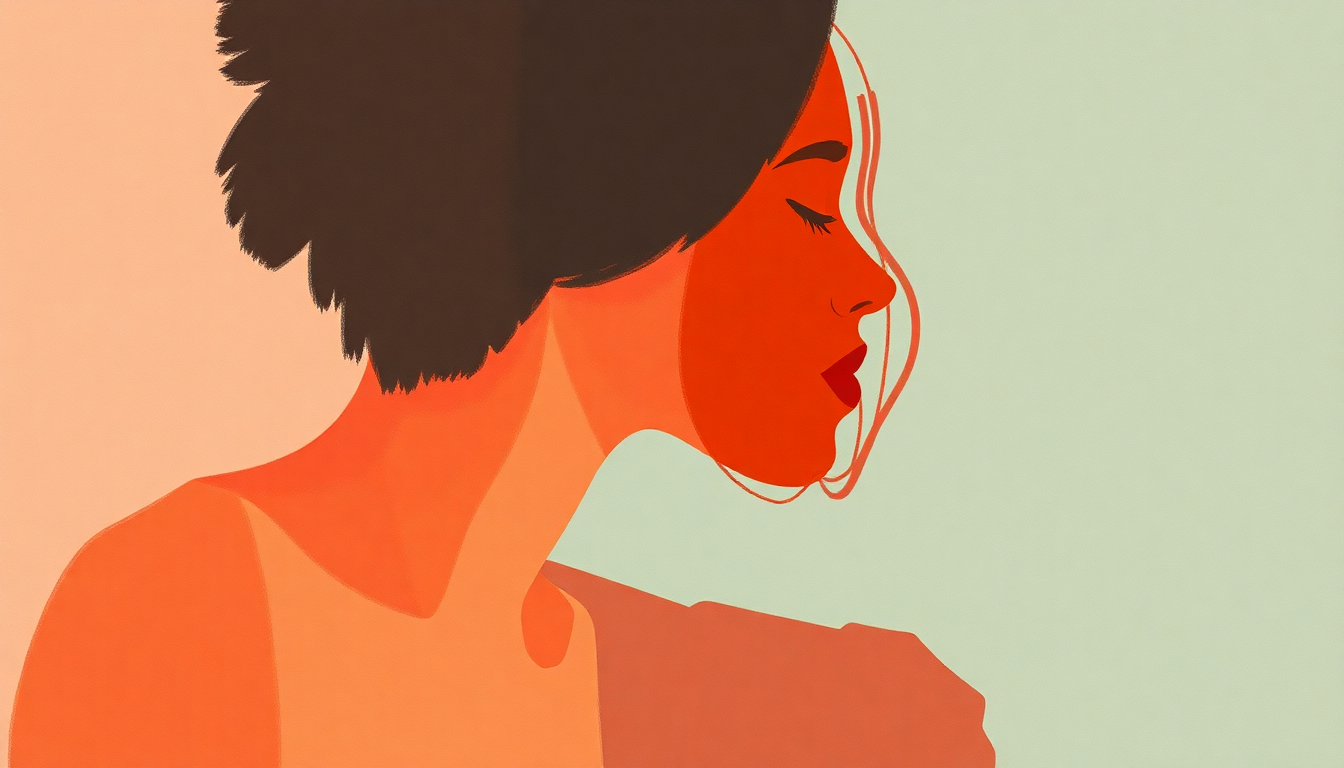 Fan-driven abstract illustration evoking the emotional arc of make up by Ariana Grande