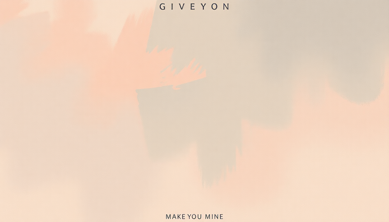 Fan-driven abstract illustration evoking the emotional arc of Make You Mine by Giveon