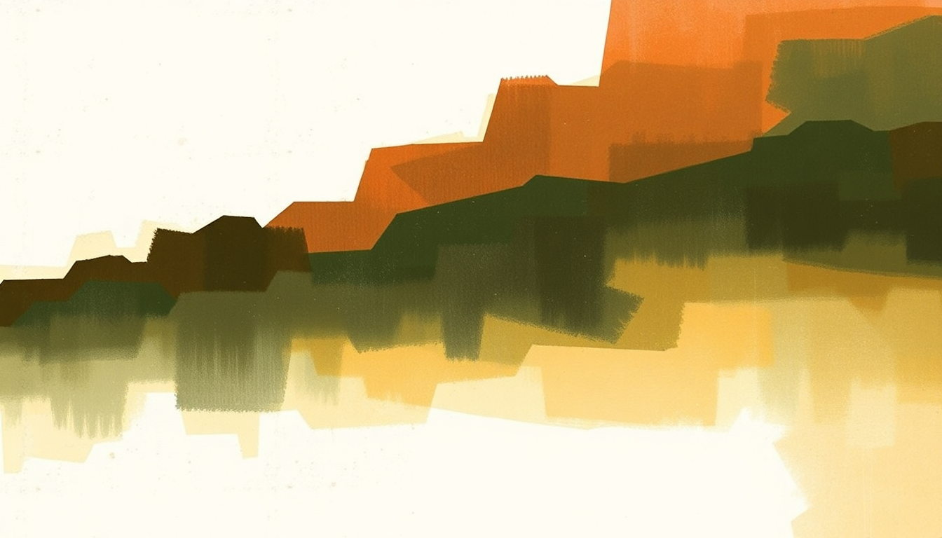 Fan-driven abstract illustration evoking the emotional arc of Man of War by Radiohead