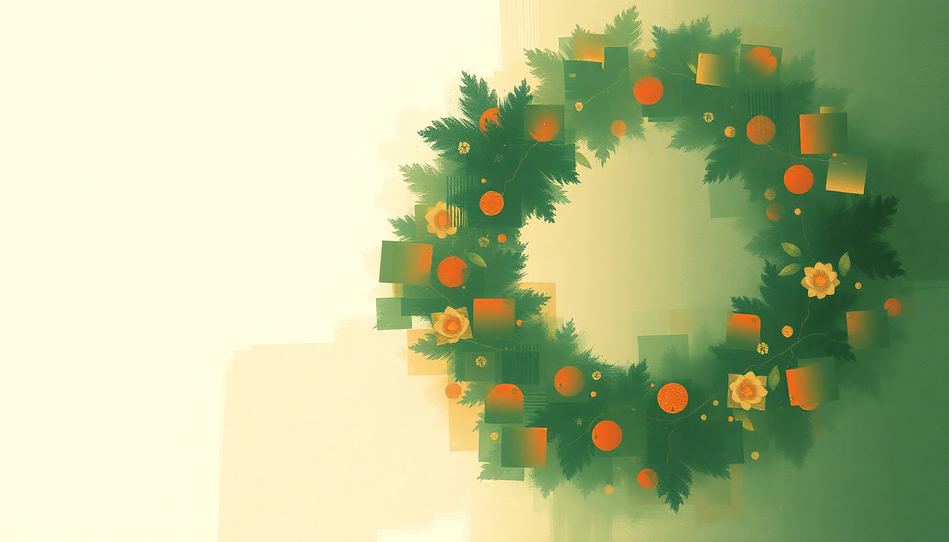 Fan-driven abstract illustration evoking the emotional arc of Man-Sized Wreath by R.E.M.