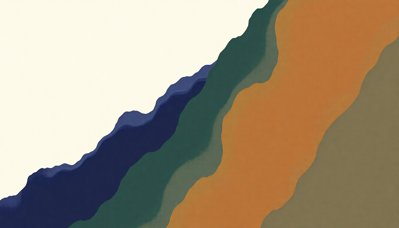 Fan-driven abstract illustration evoking the emotional arc of Mandalay by Goldie