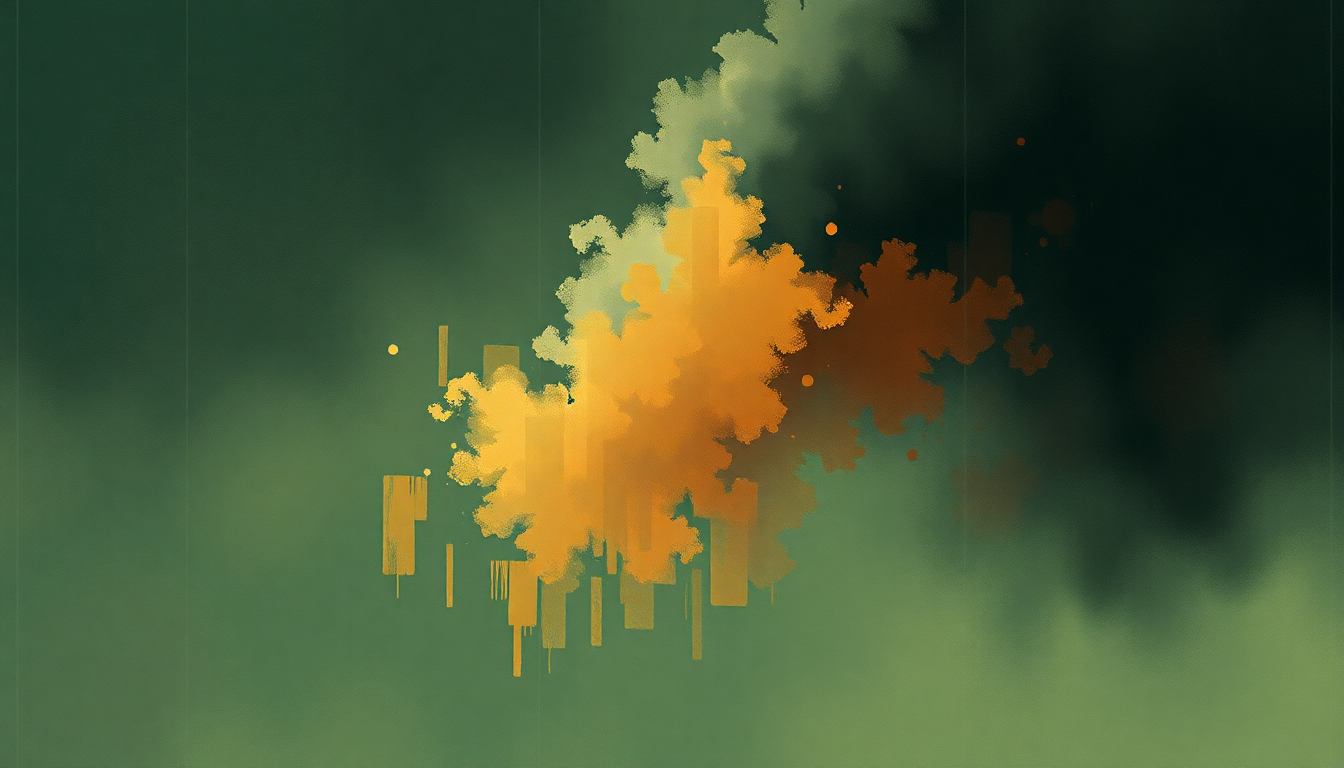 Fan-driven abstract illustration evoking the emotional arc of Mannequin Republic by At The Drive In