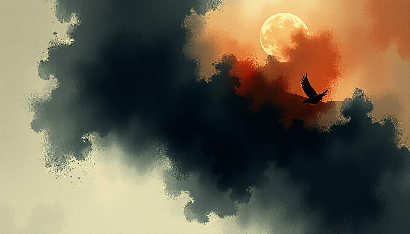 Fan-driven abstract illustration evoking the emotional arc of Master's Apprentices by Opeth